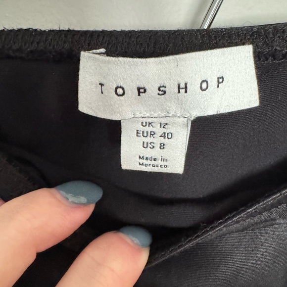 Topshop Black Maxi Pencil Skirt Night Out - Picture 4 of 5